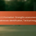 5-2-3 Formation: Strengths assessment, Weaknesses identification, Tactical insights